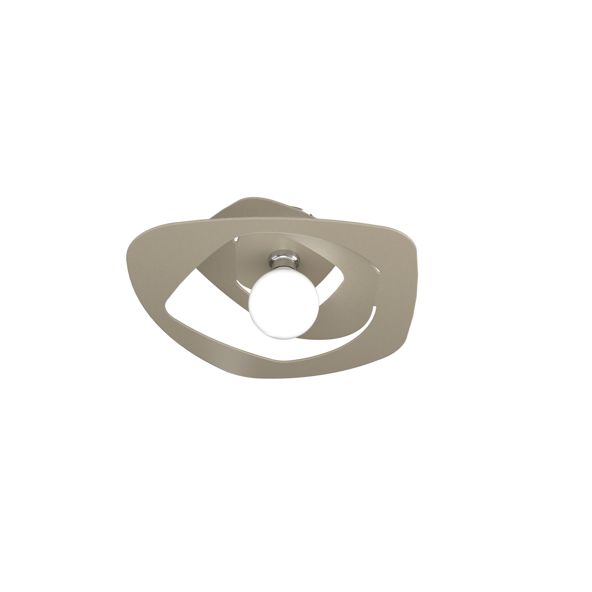 1157/PL50-SA WARPED PLAFONIERA D.50 CM. 1 LUCE SABBIA