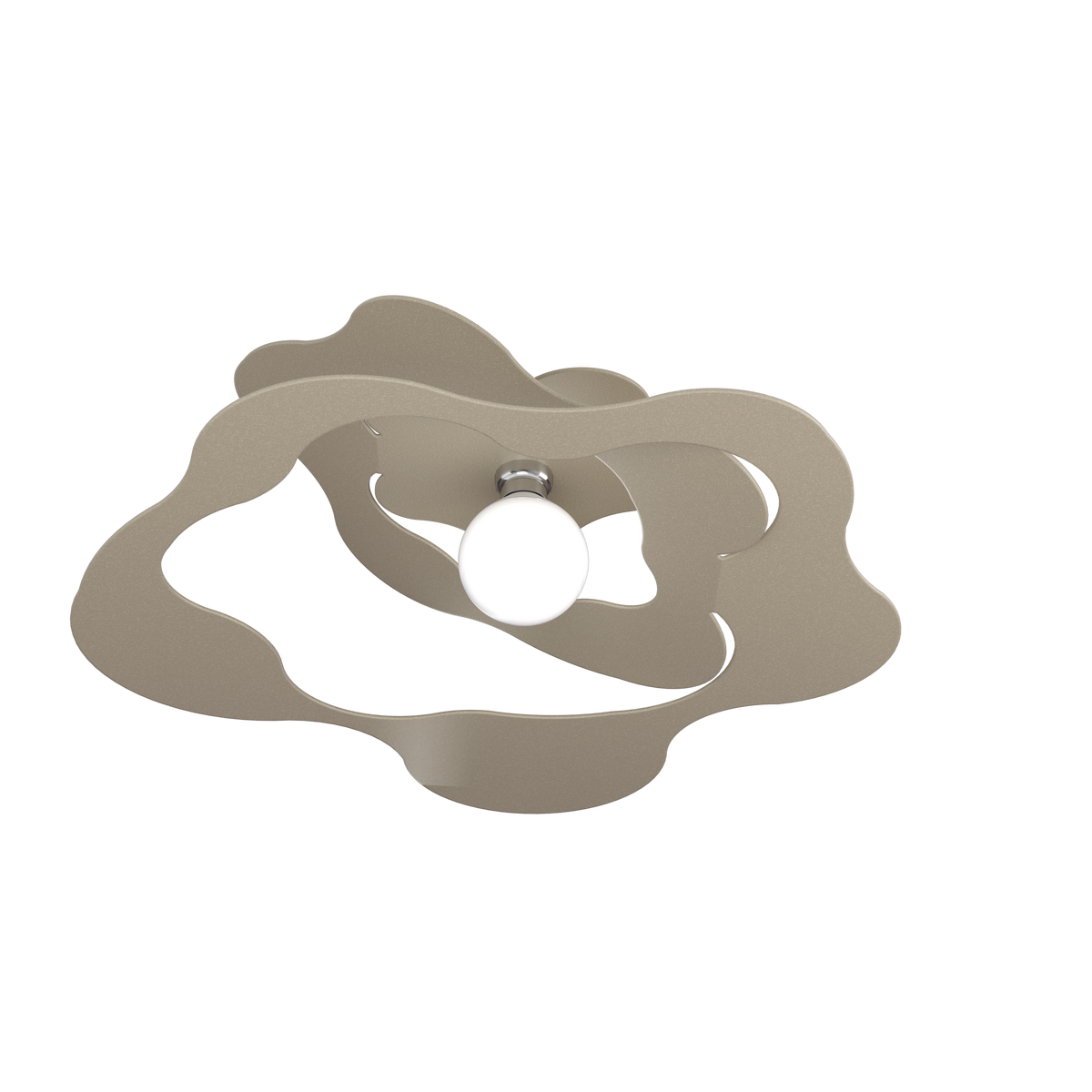 1158/PL70-SA RIPPLES PLAFONIERA D.70 CM. 1 LUCE SABBIA