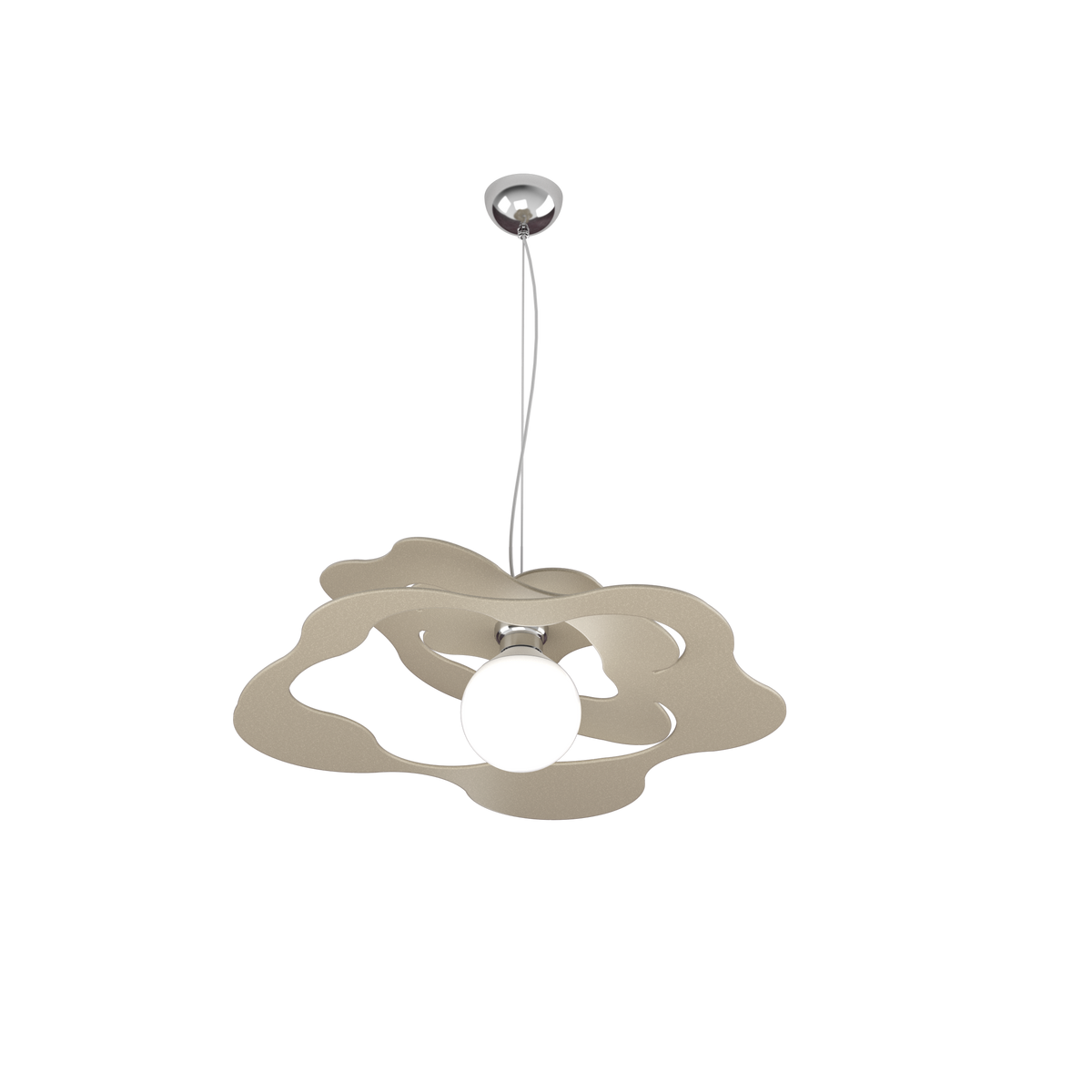 1158/S50-SA RIPPLES SOSPENSIONE D.50 CM. 1 LUCE SABBIA