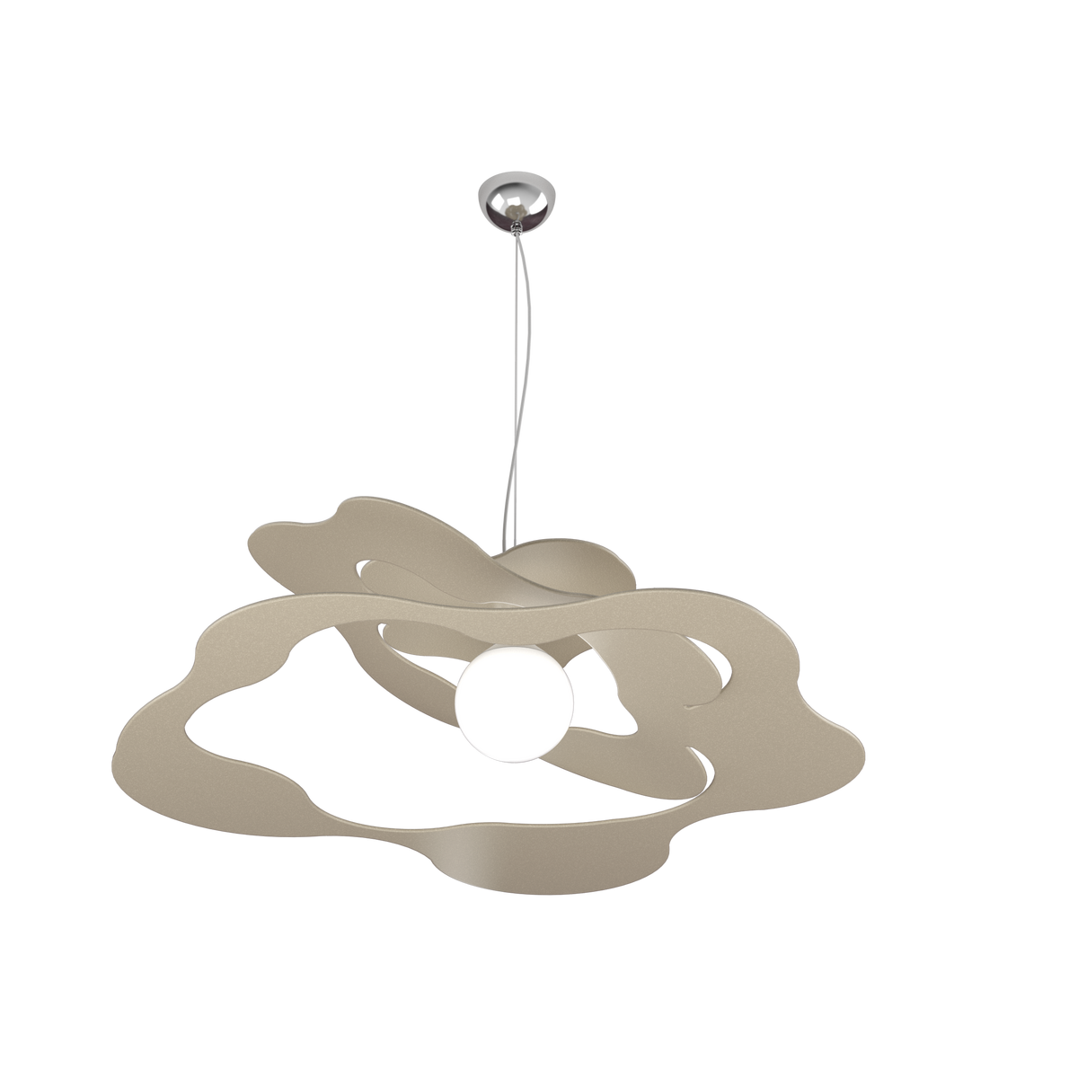 1158/S70-SA RIPPLES SOSPENSIONE D.70 CM. 1 LUCE SABBIA