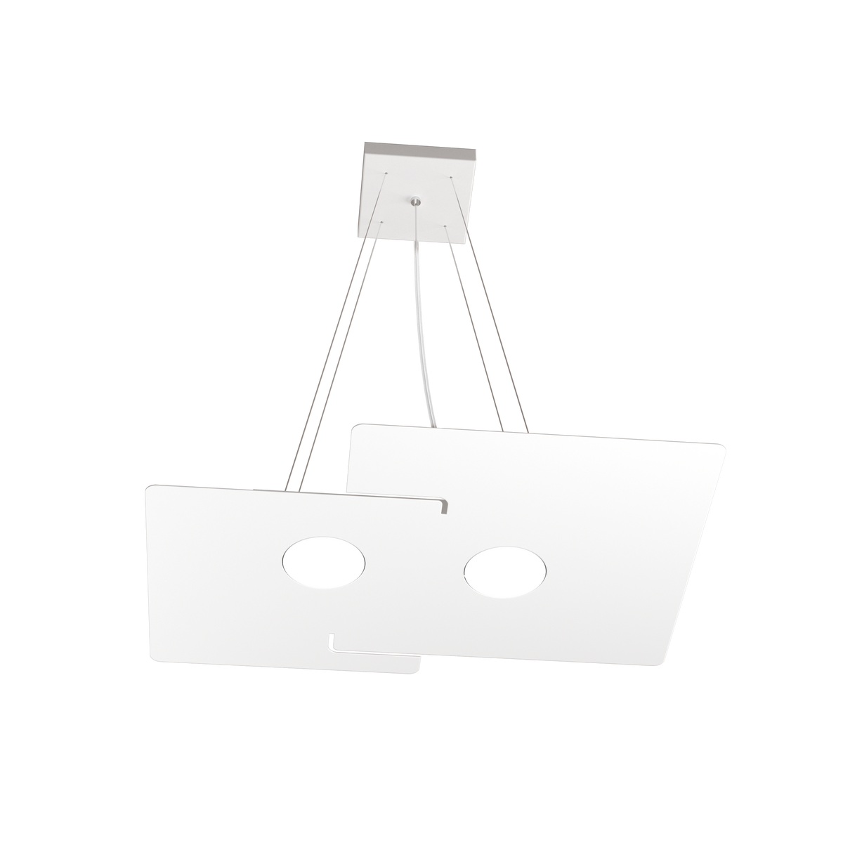 1161/S2 ECHO SOSPENSIONE 2 LUCI BIANCO