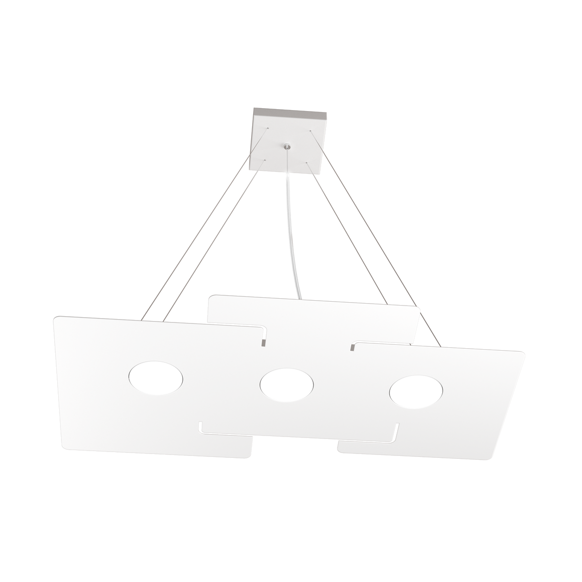 1161/S3 ECHO SOSPENSIONE 3 LUCI BIANCO