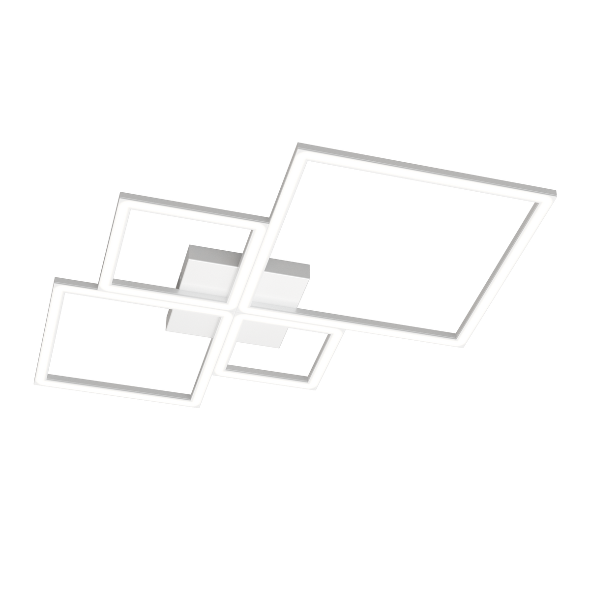 1162/70-BI FOUR SQUARES APPLIQUE/PLAFONIERA 70 CM. BIANCO