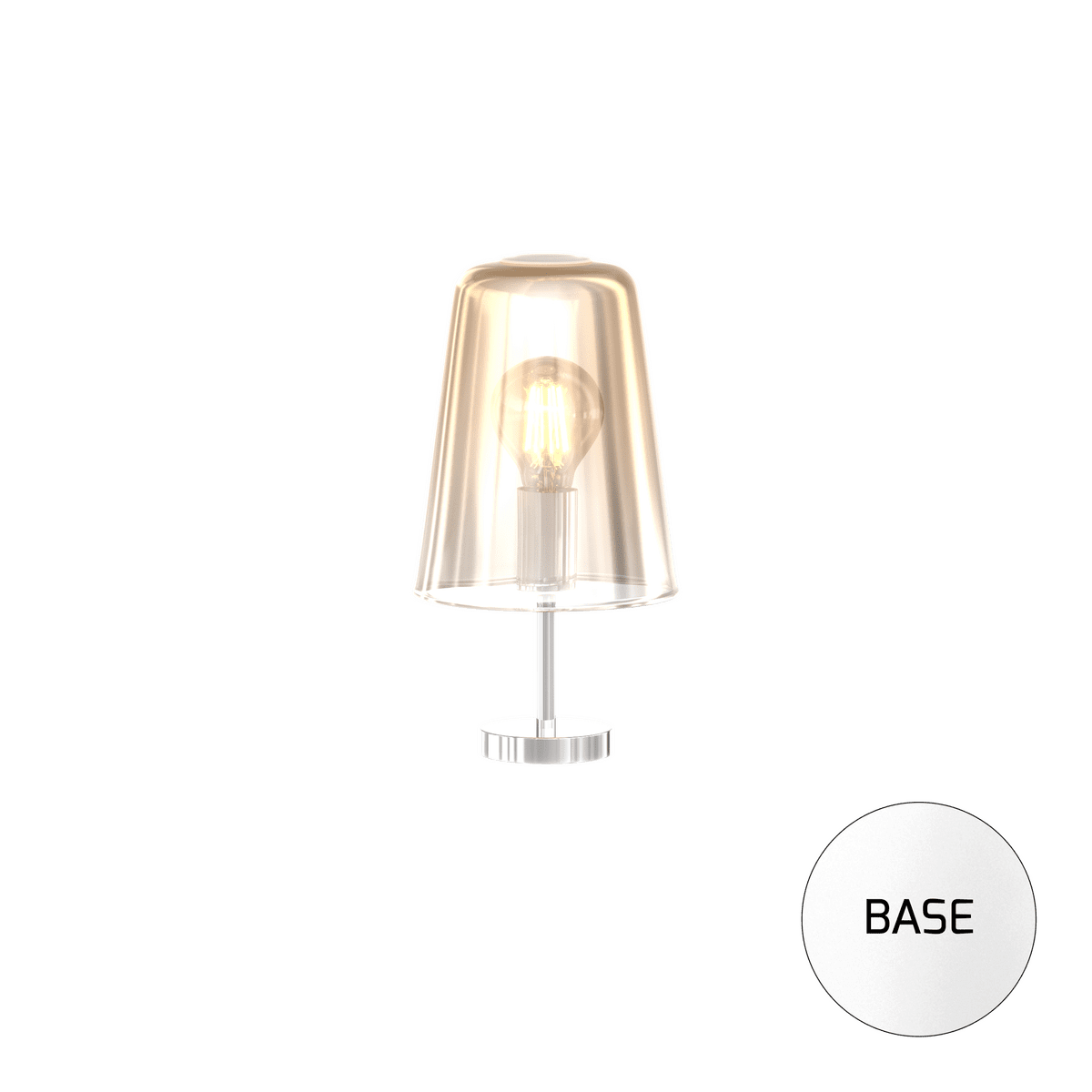 1164BI/PT-AM SHADED PORTATILE BIANCO 1 LUCE AMBRA