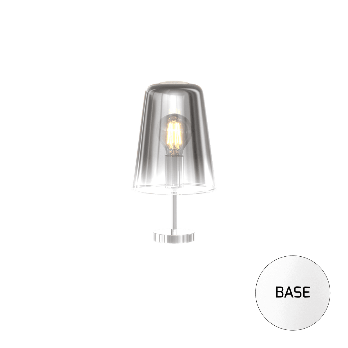 1164BI/PT-CR SHADED PORTATILE BIANCO 1 LUCE CROMO