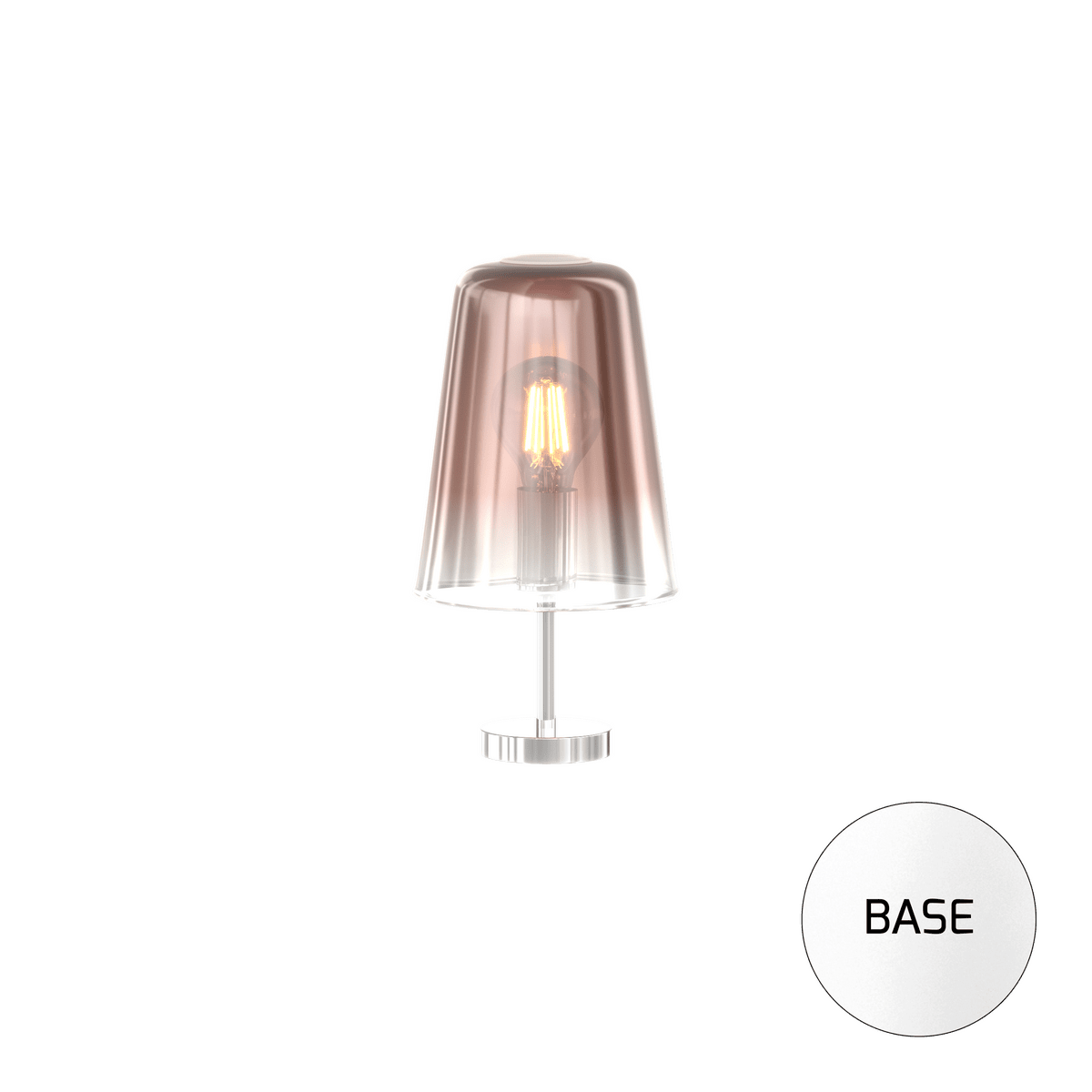 1164BI/PT-RA SHADED PORTATILE BIANCO 1 LUCE RAME