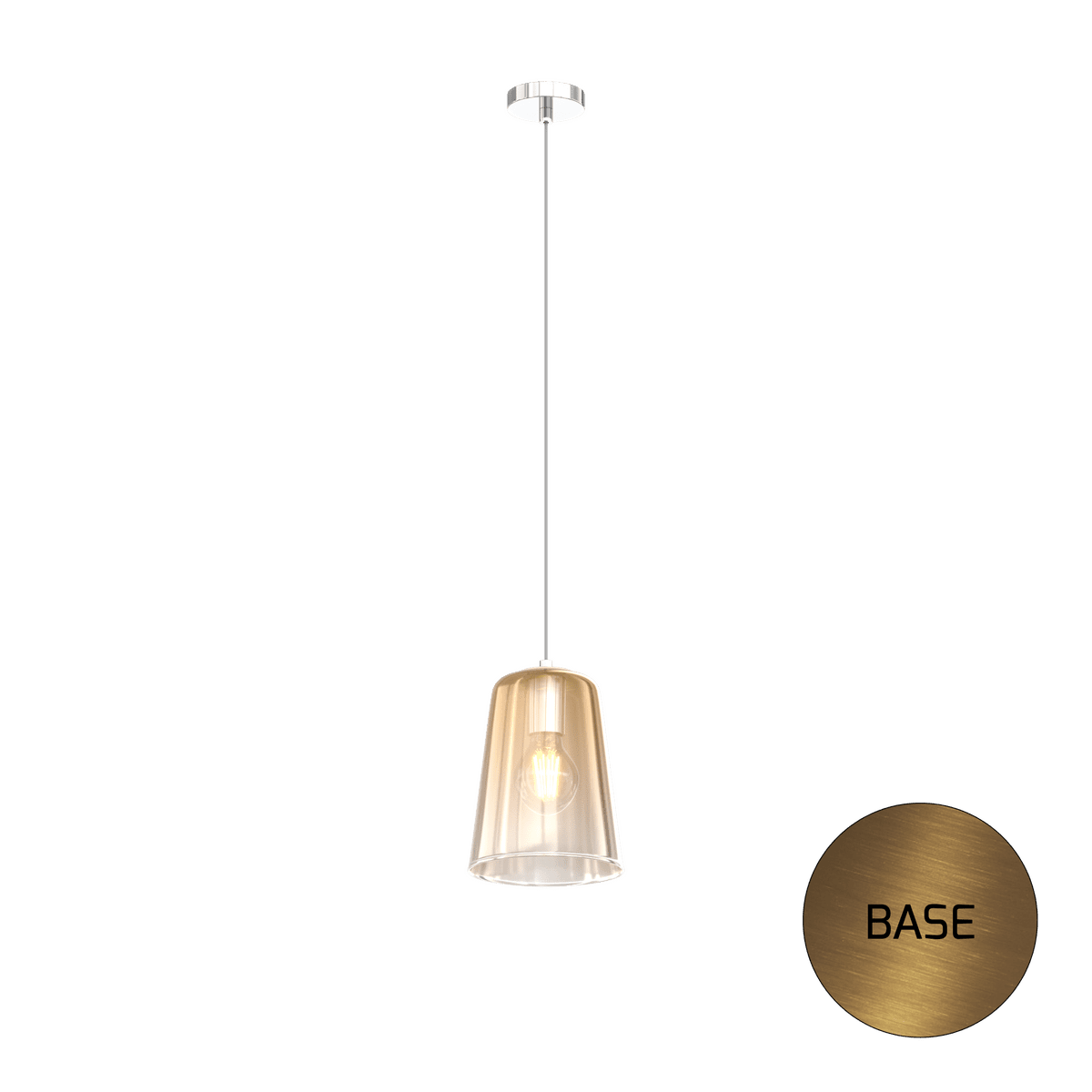 1164OS/S1-AM SHADED SOSP. OTTONE SAT. 1 LUCE AMBRA
