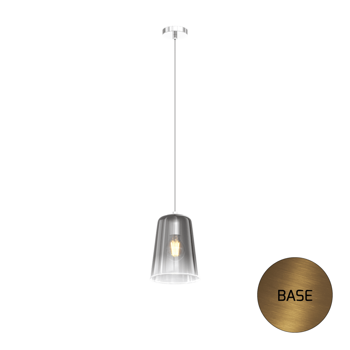 1164OS/S1-CR SHADED SOSP. OTTONE SAT. 1 LUCE CROMO