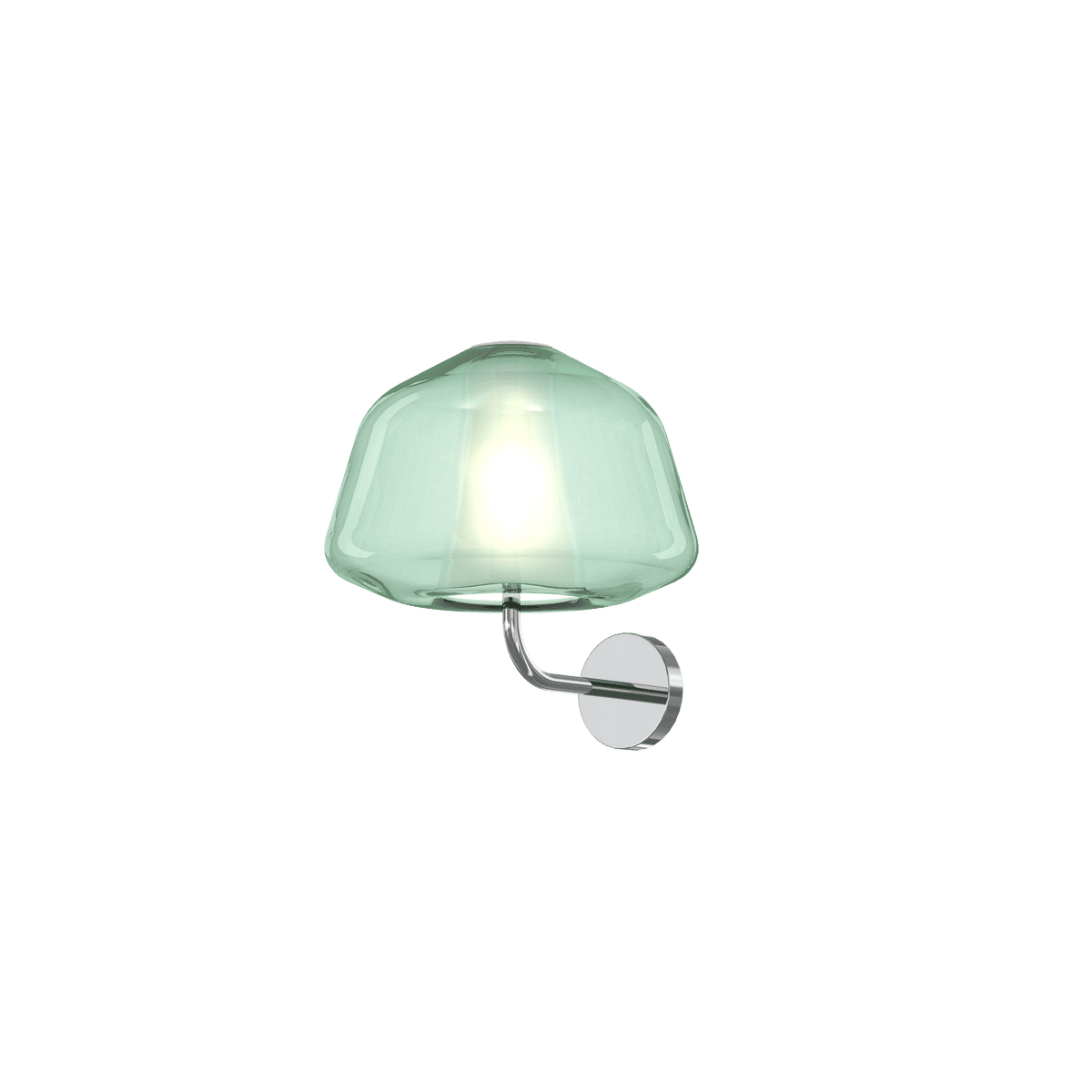 1176CR/A ALPHA-VE DOUBLE SKIN APPLIQUE CROMO VETRO ALPHA VERDE