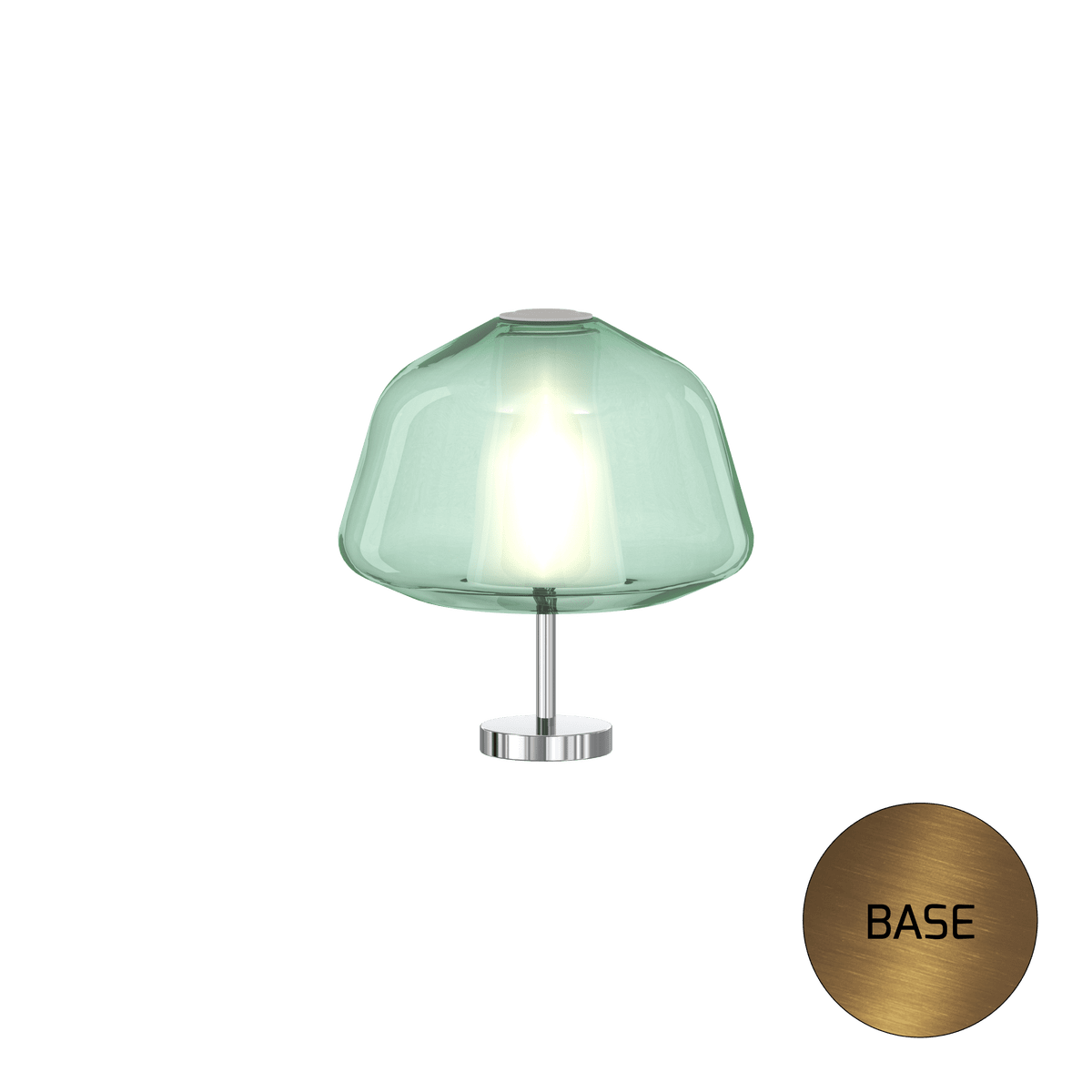 1176OS/P ALPHA-VE DOUBLE SKIN PORTATILE OTTONE SAT. VETRO ALPHA VERDE