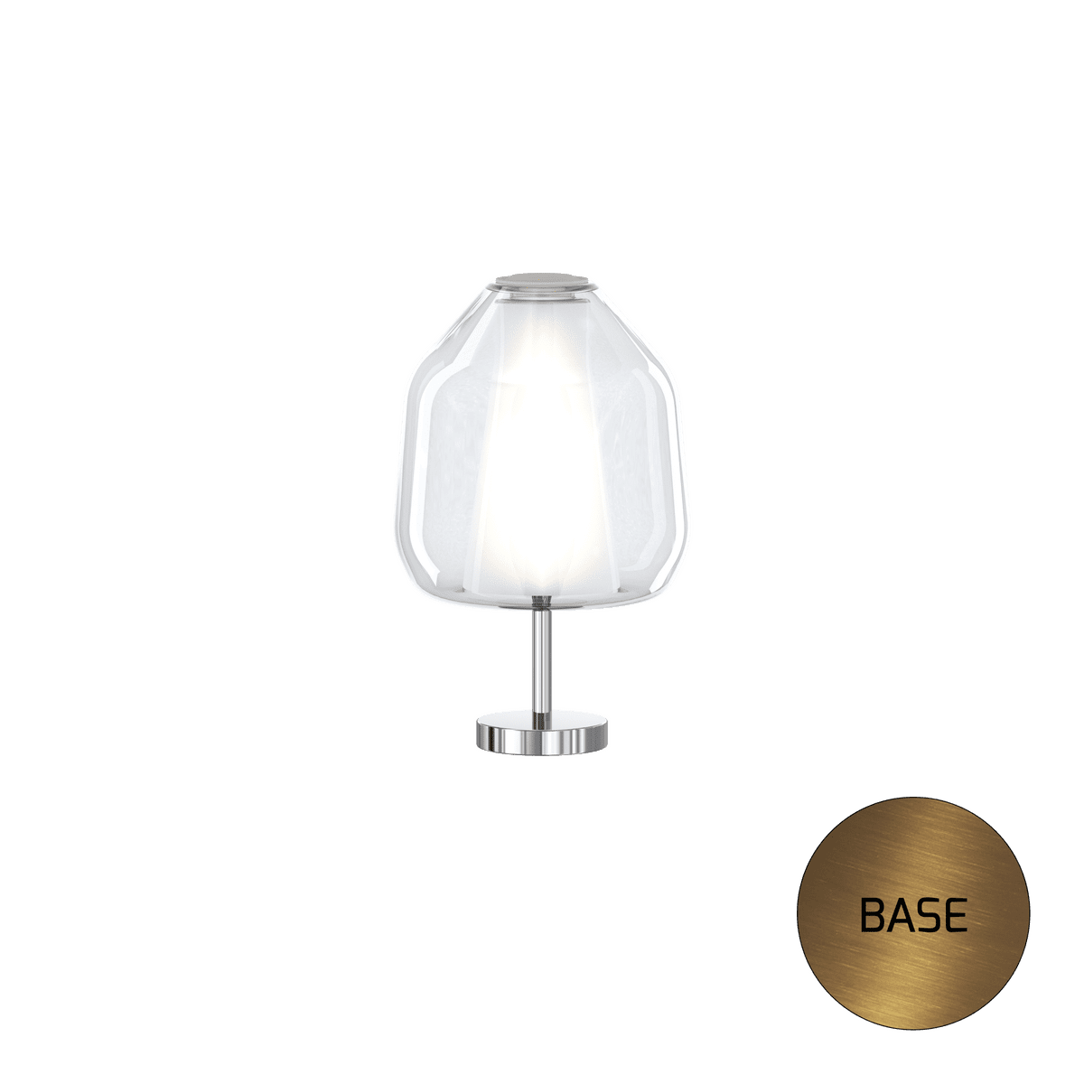 1176OS/P BETA-TR DOUBLE SKIN PORTATILE OTTONE SAT. VETRO BETA TRASPARENTE
