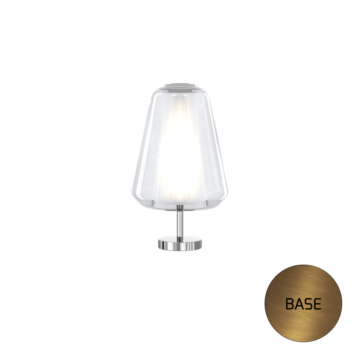 1176OS/P GAMMA-TR DOUBLE SKIN PORTATILE OTTONE SAT. VETRO GAMMA TRASPARENTE