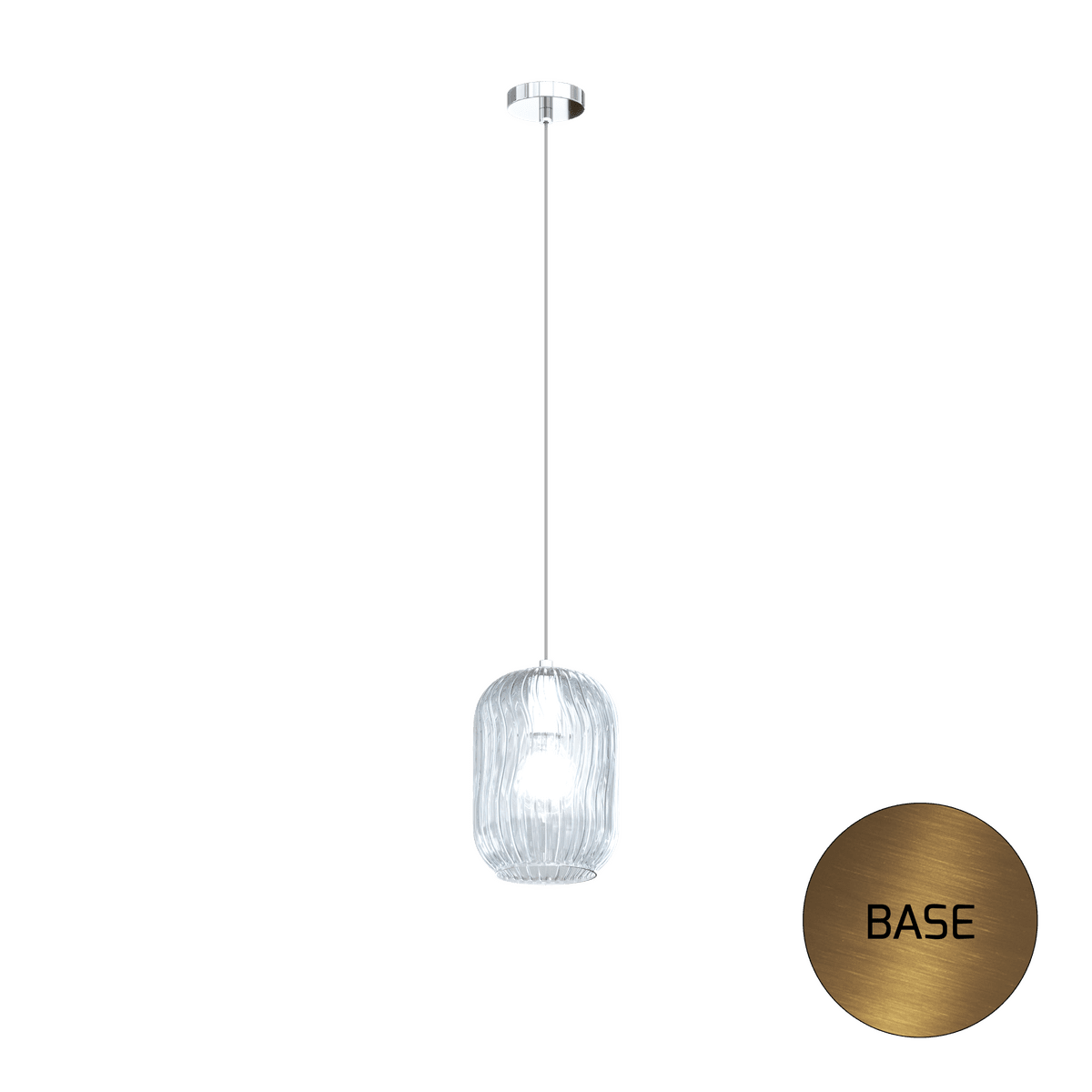 1181OS/S1-BL TENDER SOSP. OTTONE SAT. 1 LUCE VETRO BLU