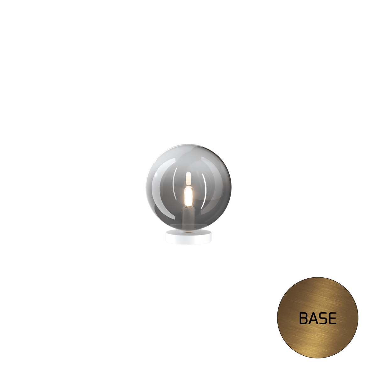 1184OS/P-FU ECLIPSE PORTATILE OTTONE SAT. 1 LUCE VETRO FUME