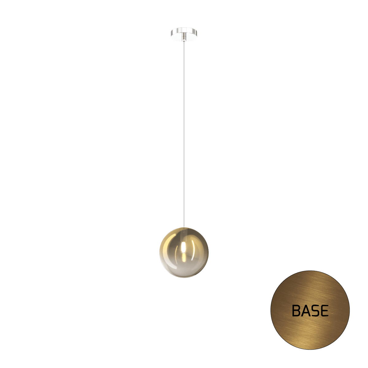 1184OS/S1-OR ECLIPSE SOSP. OTTONE SAT. 1 LUCE VETRO ORO