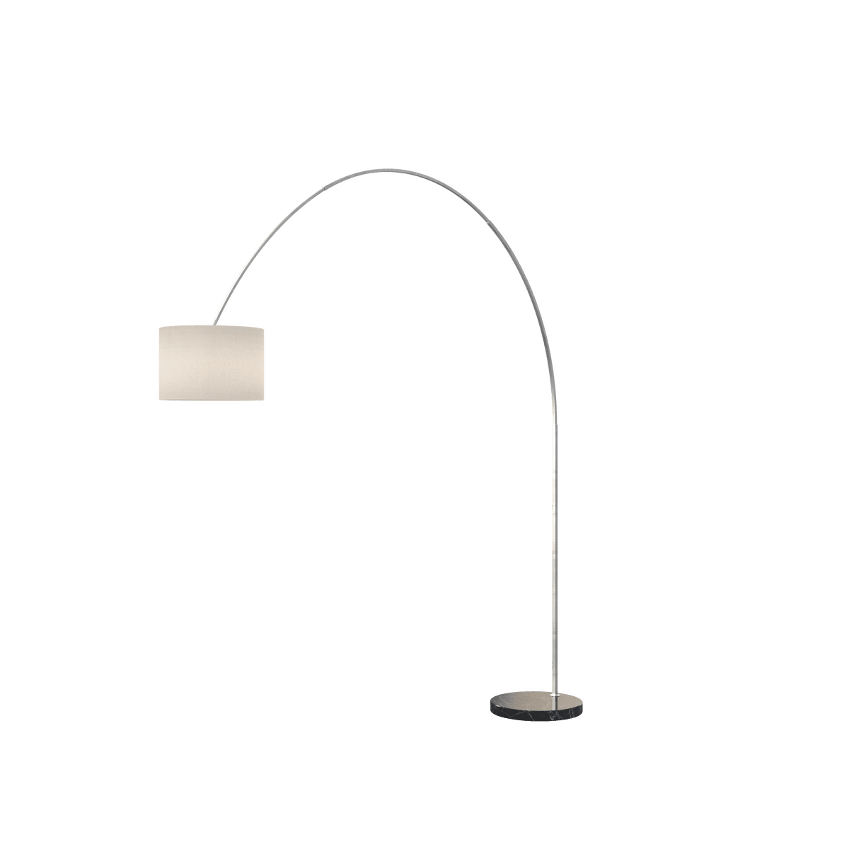 TURNING PIANTANA 1187 TUBO CURVO - BASE PIANA NERO - DIFFUSORE CILINDRICO BIANCO