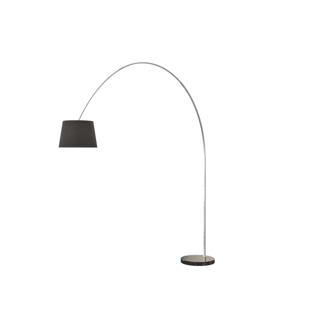 1187/B4-CON TURNING PIANTANA 1187 TUBO CURVO - BASE PIANA NERO - DIFFUSORE CONICO NERO
