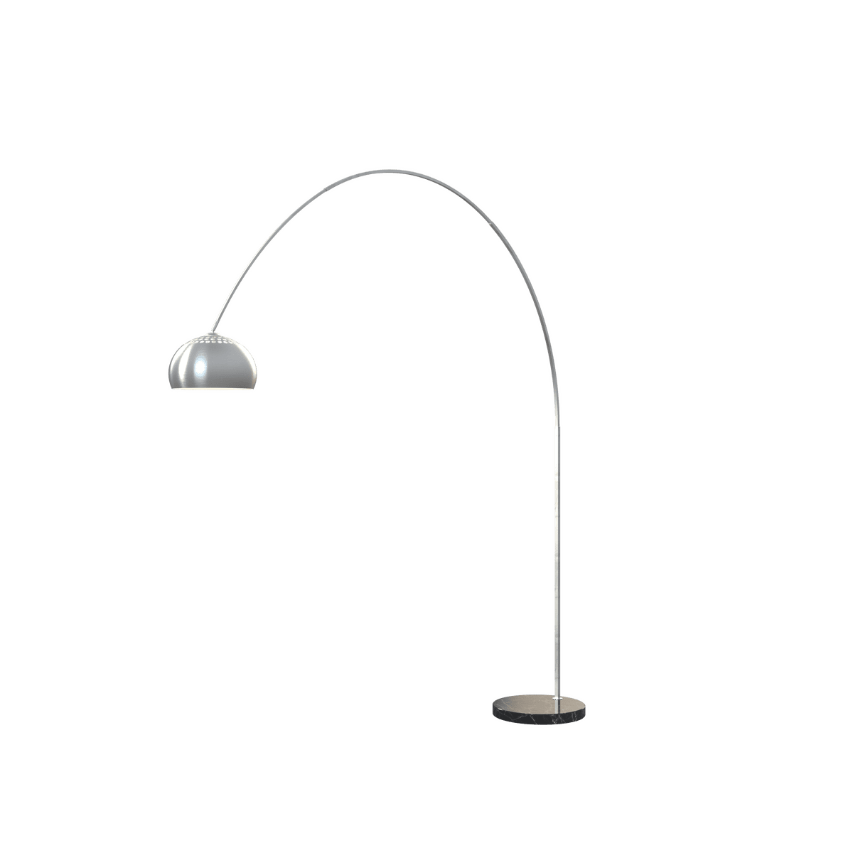1187/B4-CUP TURNING PIANTANA 1187 TUBO CURVO - BASE PIANA NERO - DIFFUSORE METALLICO