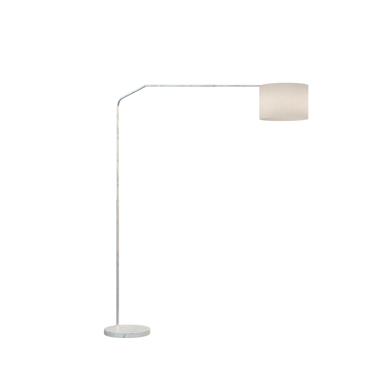1188/B3-CIB SLOPE PIANTANA 1188 TUBO DOPPIA CURVA - BASE PIANA BIANCO - DIFFUSORE CILINDRICO BIANCO