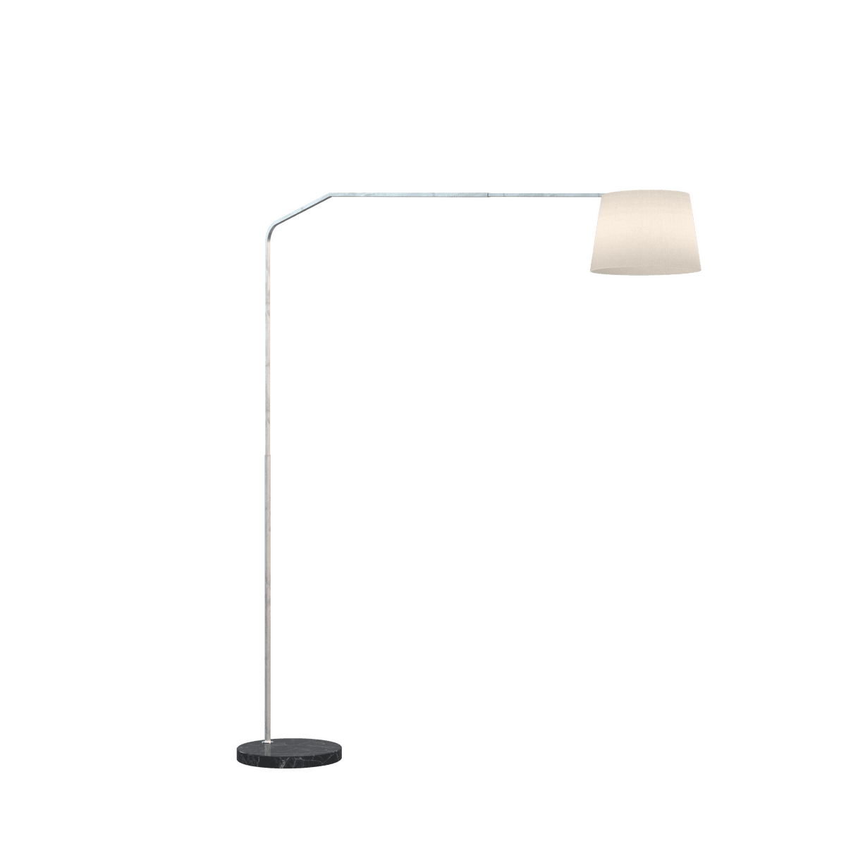 1188/B4-COB SLOPE PIANTANA 1188 TUBO DOPPIA CURVA - BASE PIANA NERO - DIFFUSORE CONICO BIANCO
