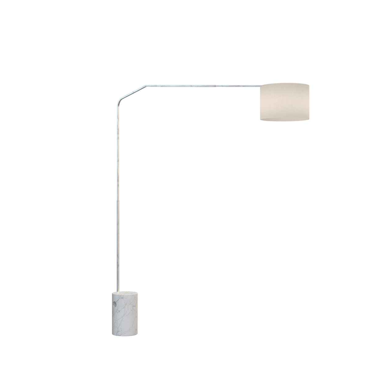 1188/B5-CIB SLOPE PIANTANA 1188 TUBO DOPPIA CURVA - BASE CILINDRICA BIANCO - DIFFUSORE CILINDRICO BIANCO