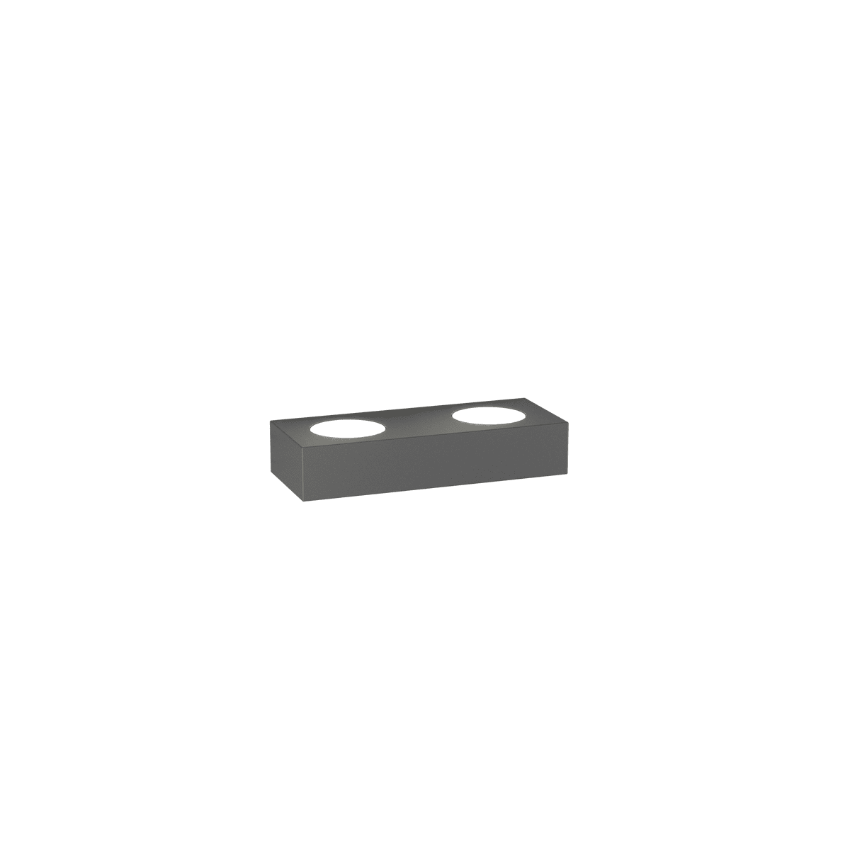 BEASIDE APPLIQUE 3 LUCI BIEMISSIONE GRIGIO ANTRACITE