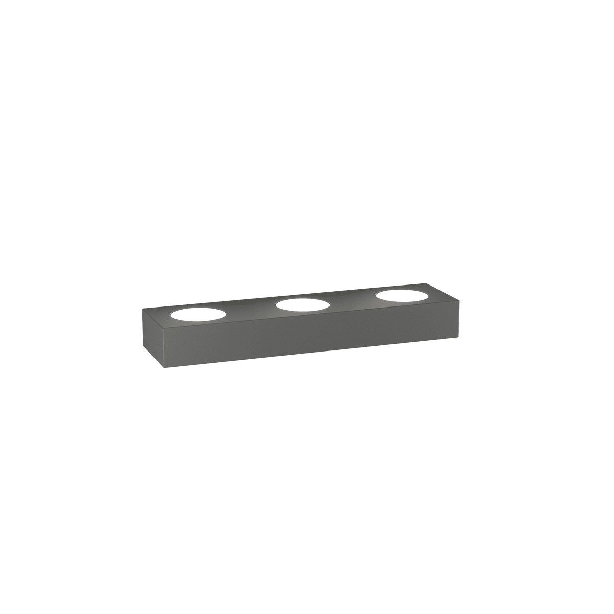 BEASIDE APPLIQUE 5 LUCI BIEMISSIONE GRIGIO ANTRACITE
