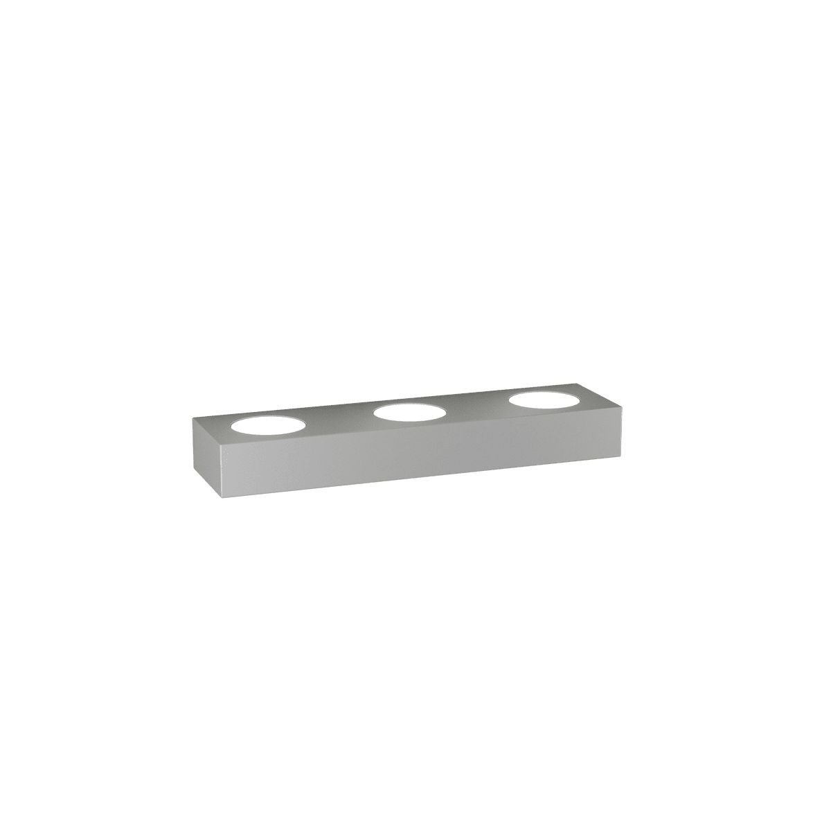 BEASIDE APPLIQUE 5 LUCI BIEMISSIONE GRIGIO