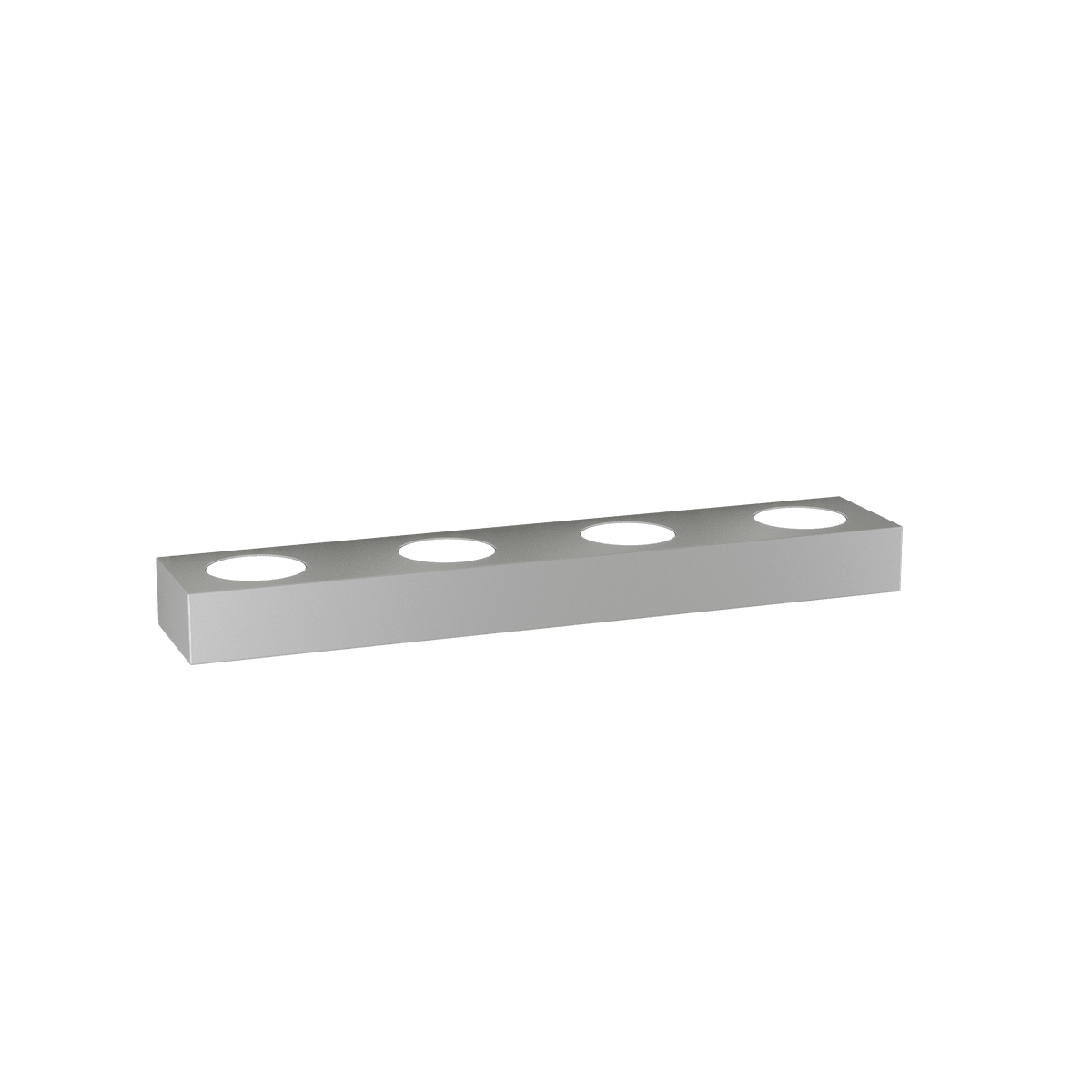 1190/A7-GR BEASIDE APPLIQUE 7 LUCI BIEMISSIONE GRIGIO