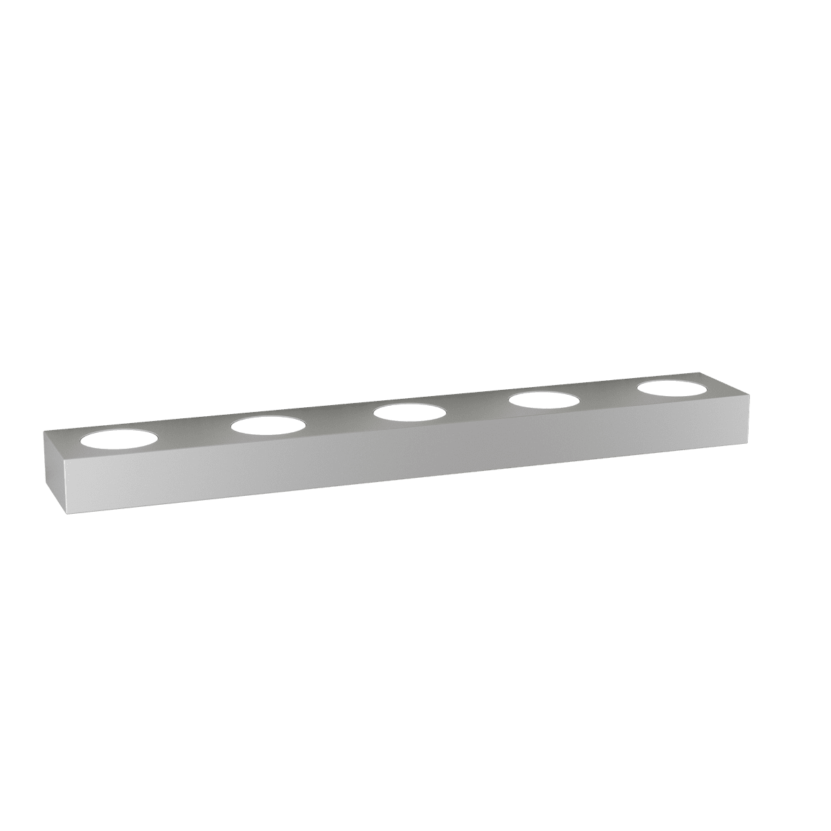 1190/A9-GR BEASIDE APPLIQUE 9 LUCI BIEMISSIONE GRIGIO
