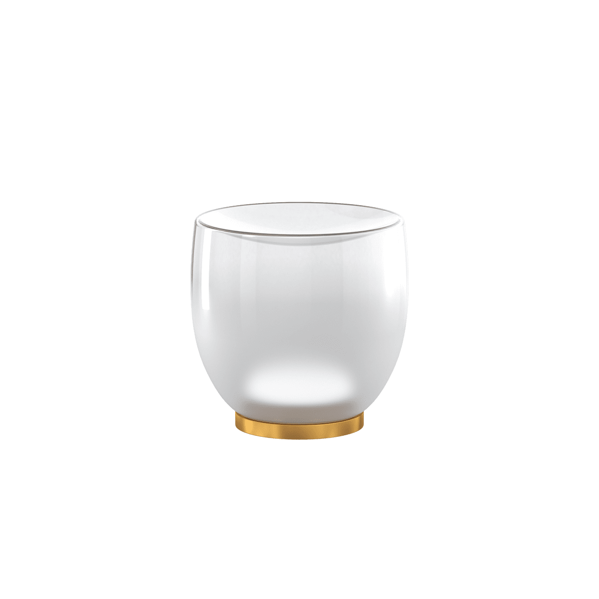 1192OO/LT DRUM LAMPADA DA TAVOLO DECORO ORO OPACO VETRO GRANDE