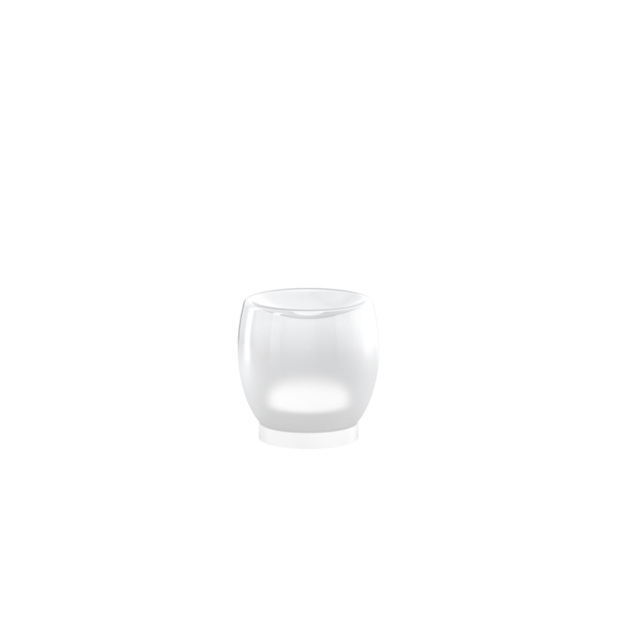 KIT MONT. BIANCO CON CAVO CM250 E VETRO PICCOLO NO ROSONE (LED INCLUSO)