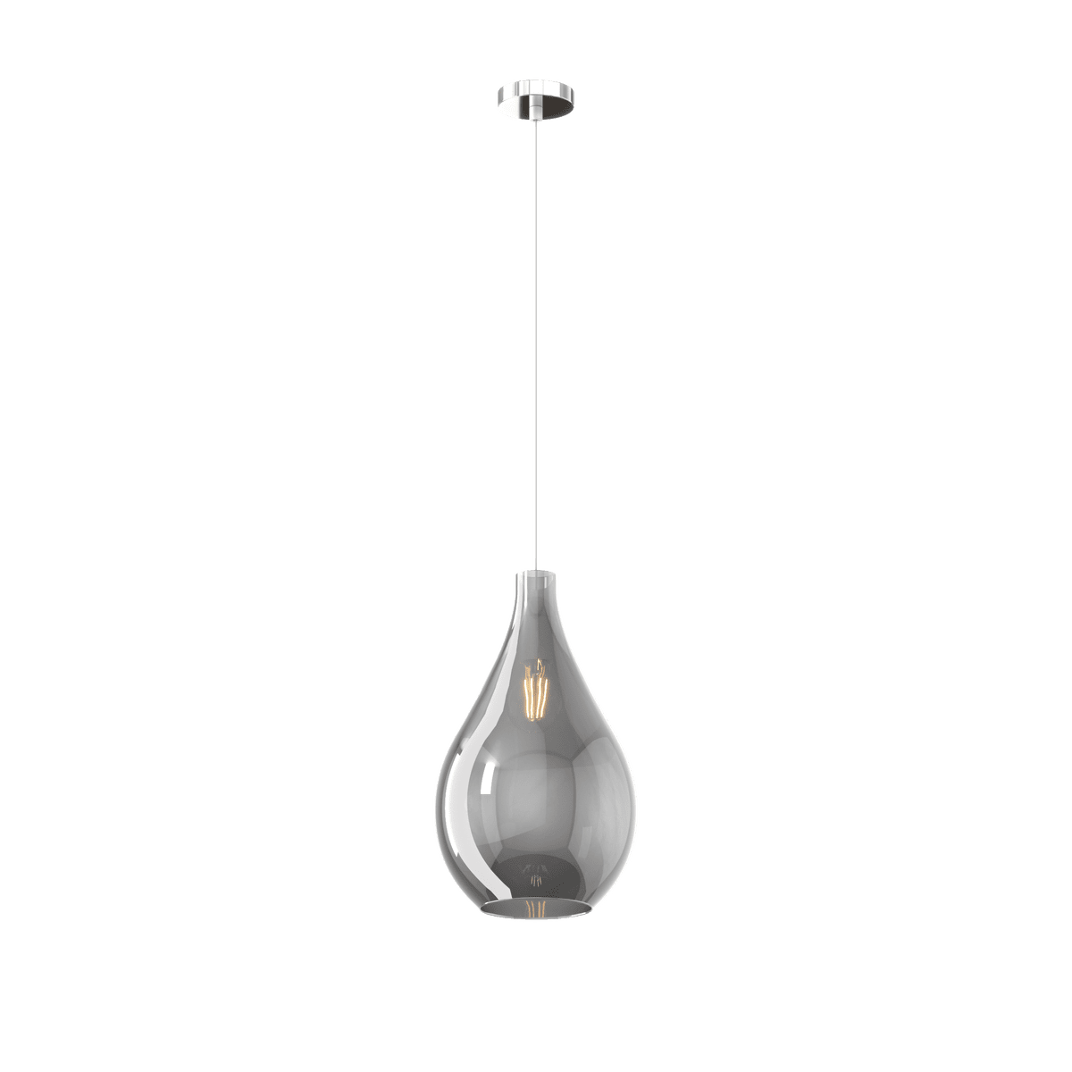 1193CR/SM-FU DROP 2.0 SOSP. CROMO 1 LUCE VETRO MEDIO FUM?