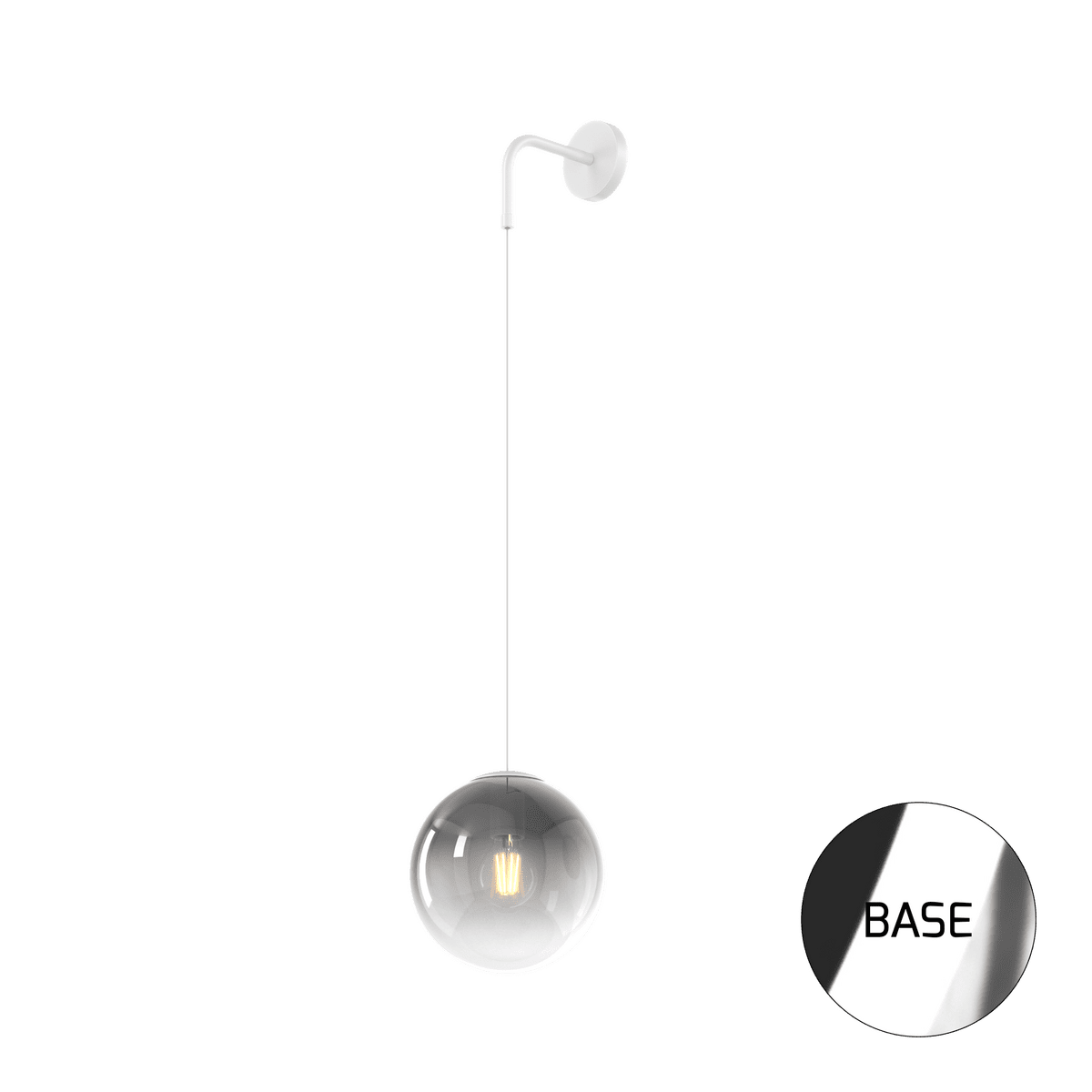 1194CR/A-FU BIG ECLIPSE APPLIQUE CROMO 1 LUCE VETRO FUM?