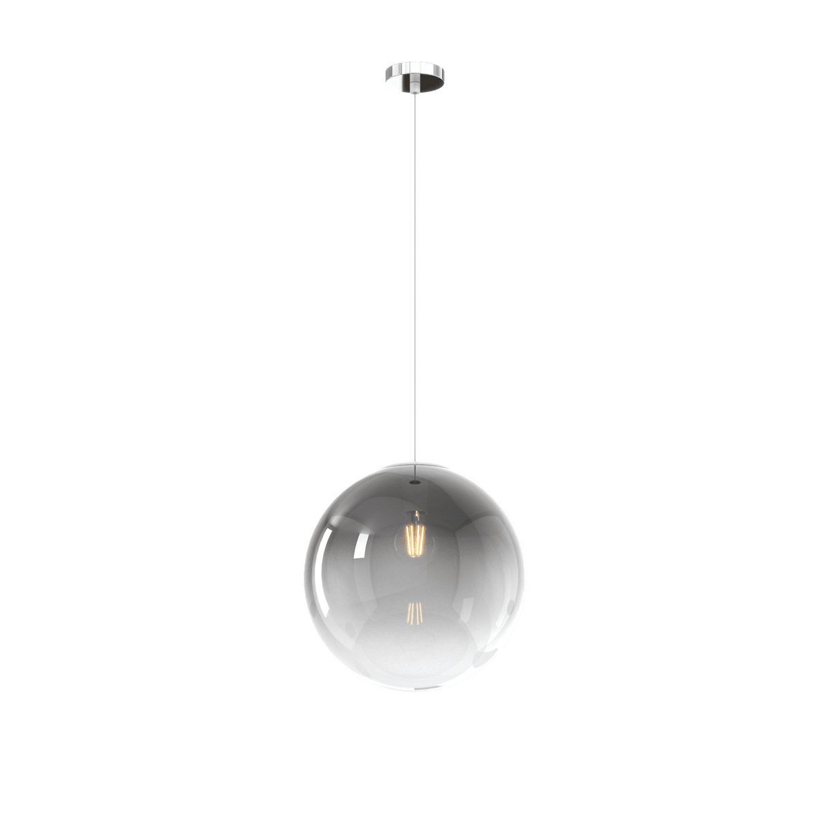 1194CR/S30-FU BIG ECLIPSE SOSP. CROMO 1 LUCE VETRO GRANDE FUM?