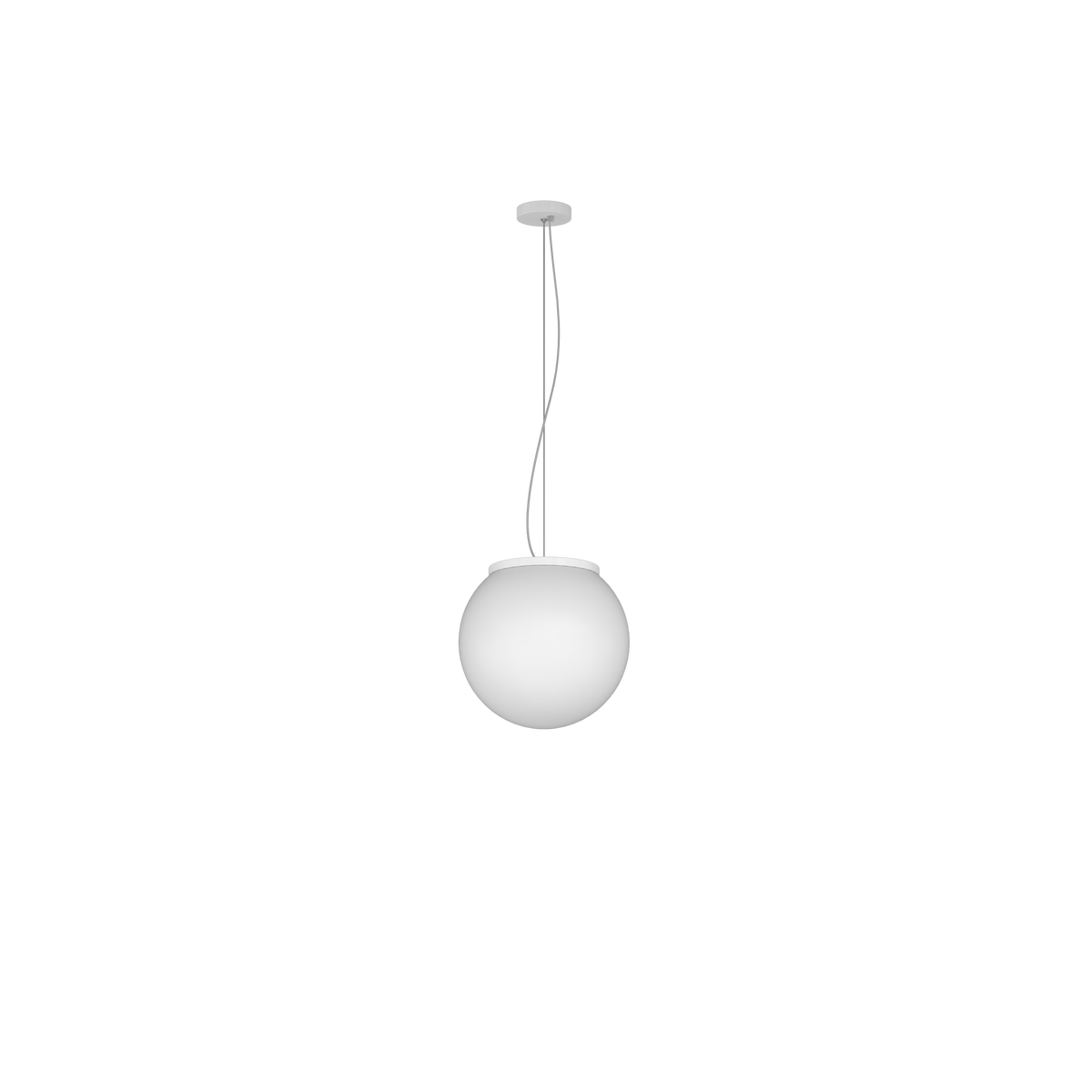 1195BI/S25 MARS SOSPENSIONE BIANCO D.25 CM. 1 LUCE