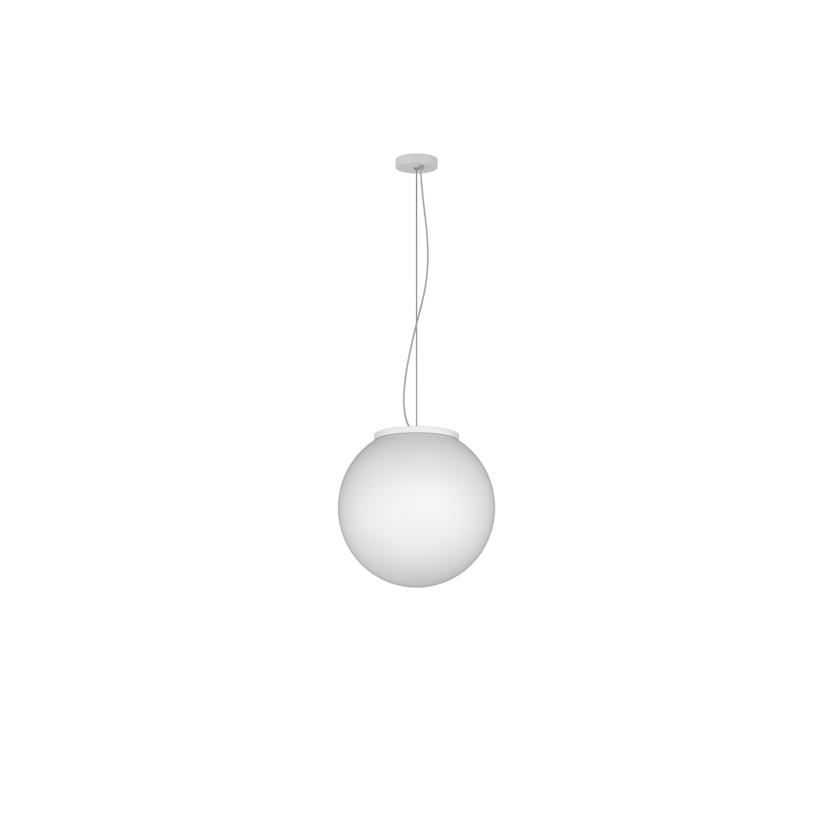 1195BI/S30 MARS SOSPENSIONE BIANCO D.30 CM. 1 LUCE