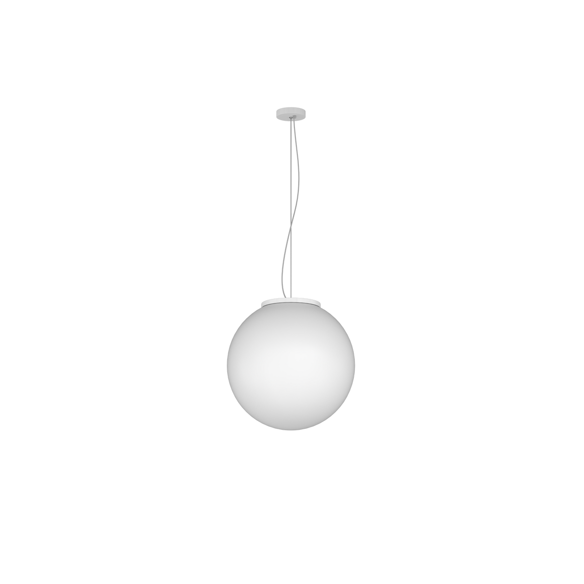 1195BI/S35 MARS SOSPENSIONE BIANCO D.35 CM. 1 LUCE