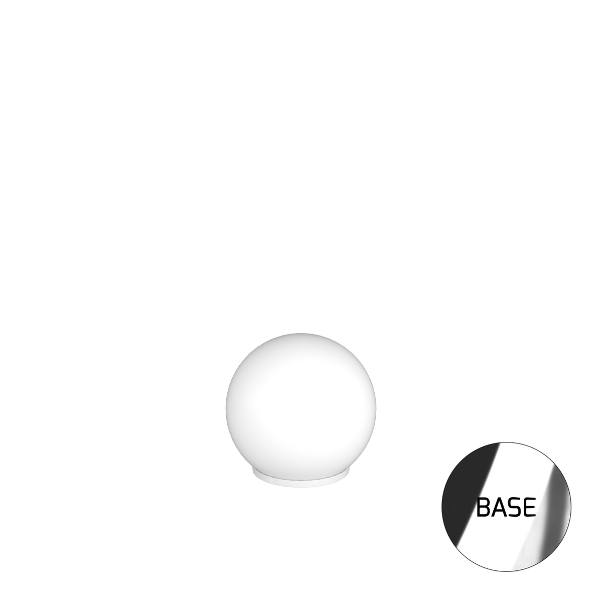 1195CR/LT25 MARS LAMPADA DA TAVOLO CROMO D.25 CM. 1 LUCE