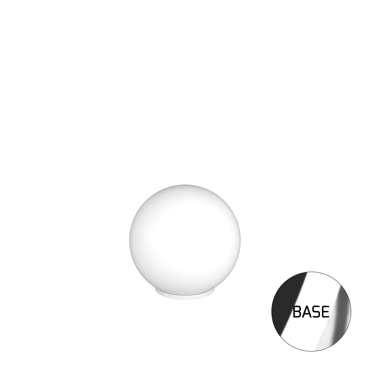 1195CR/LT30 MARS LAMPADA DA TAVOLO CROMO D.30 CM. 1 LUCE