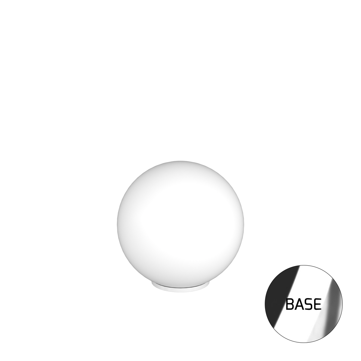 1195CR/LT35 MARS LAMPADA DA TAVOLO CROMO D.35 CM. 1 LUCE