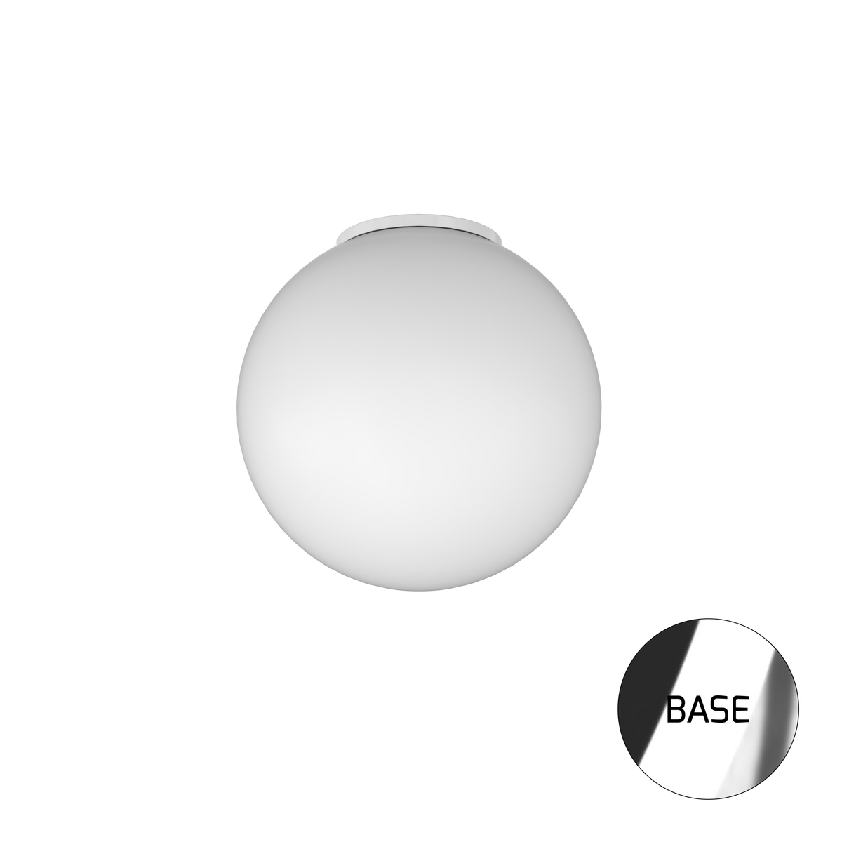 1195CR/PL35 MARS PLAFONIERA CROMO D.35 CM. 1 LUCE