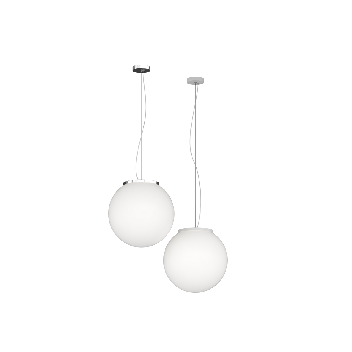 1195CR/S20 MARS SOSPENSIONE CROMO D.20 CM. 1 LUCE