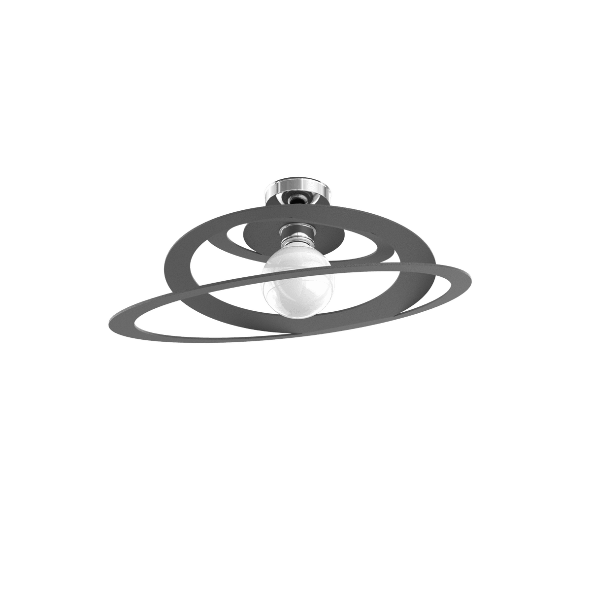 BUNGEE PLAFONIERA D.50 CM. 1 LUCE GRIGIO ANTRACITE