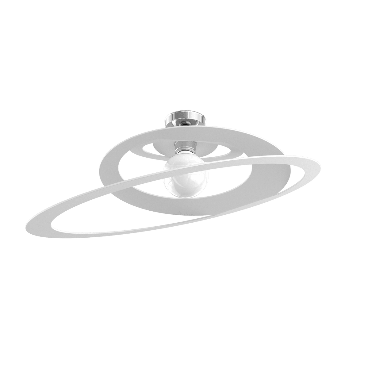 1197/PL70-BI BUNGEE PLAFONIERA D.70 CM. 1 LUCE BIANCO
