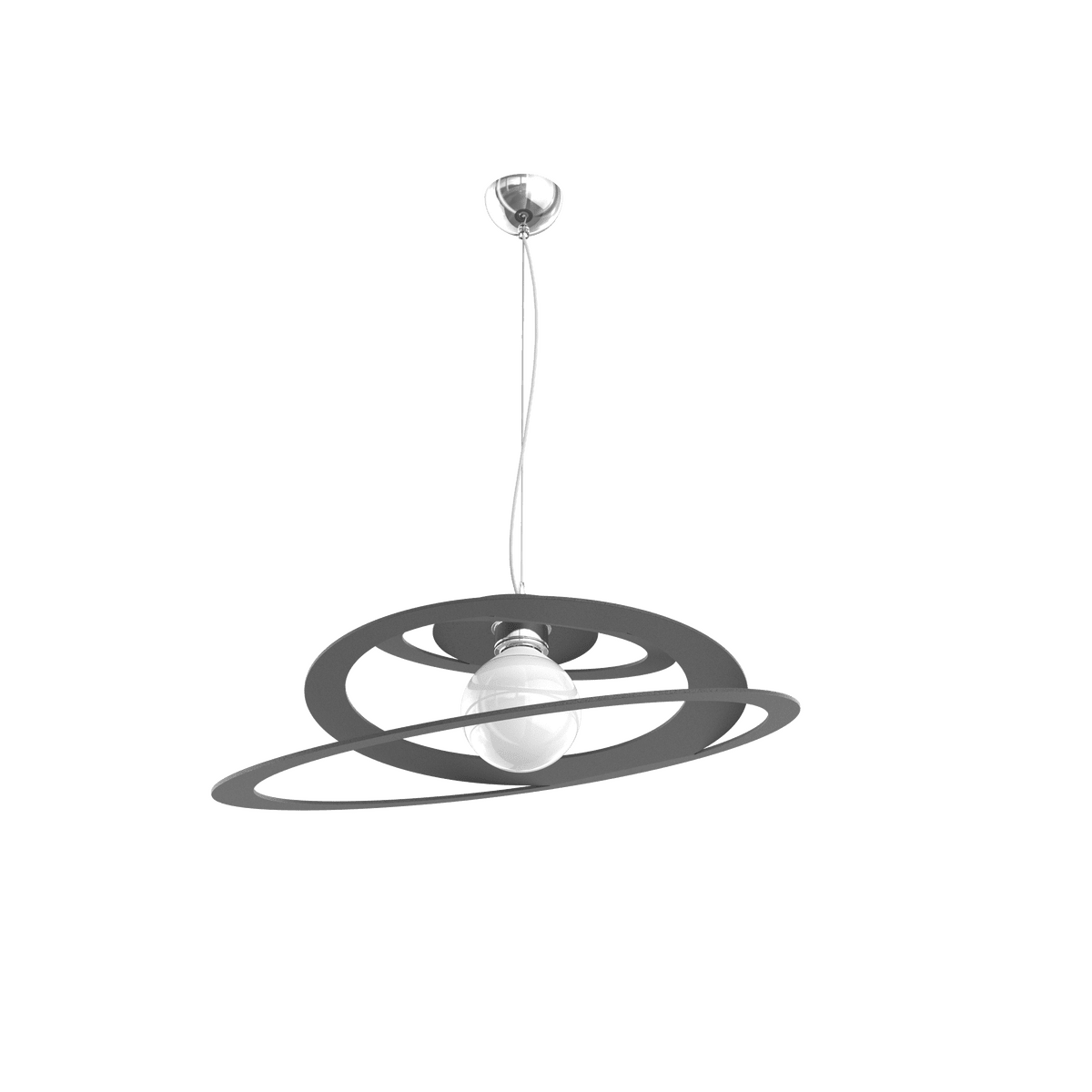 BUNGEE SOSPENSIONE D.50 CM. 1 LUCE GRIGIO ANTRACITE