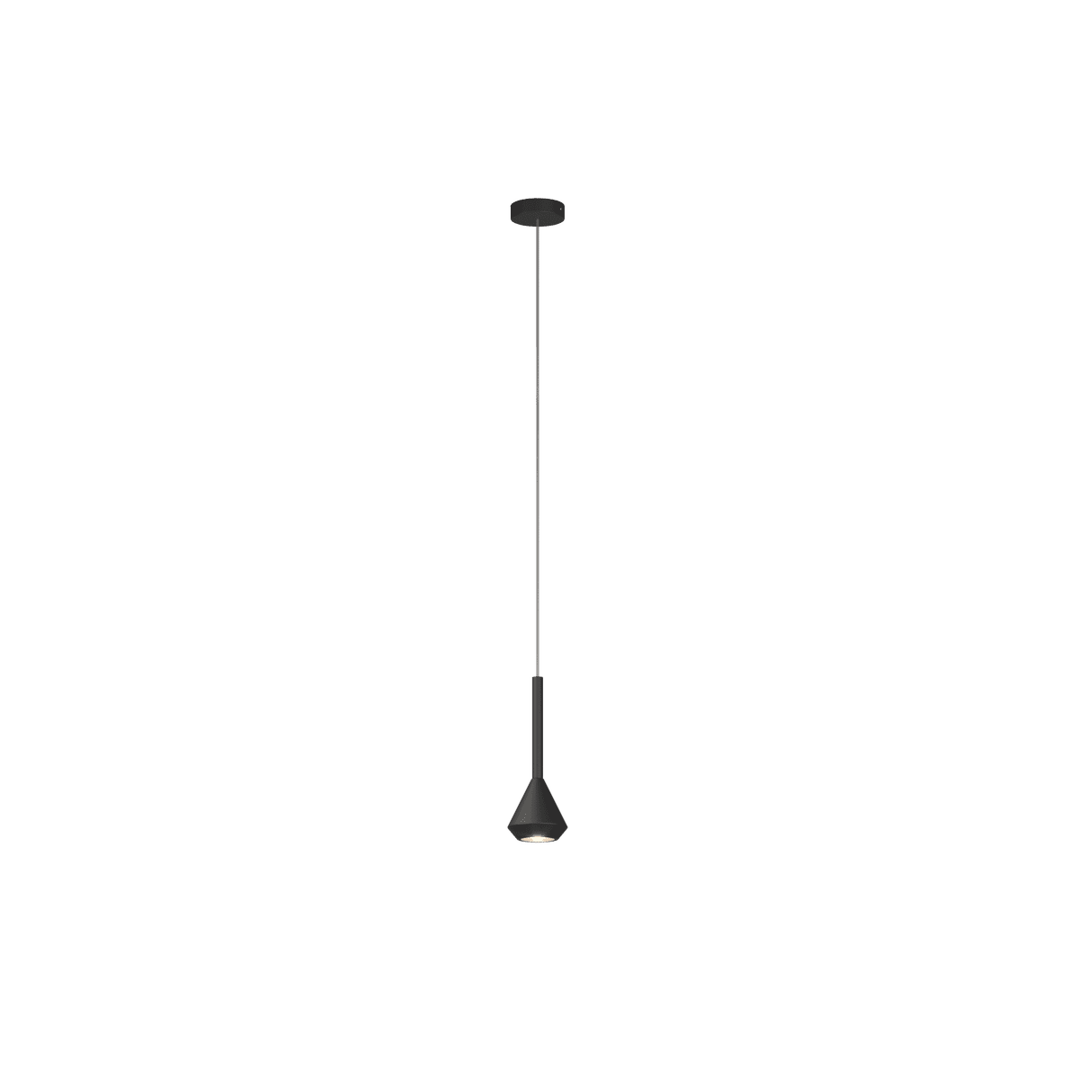 1202NE/S1-NE AYGO SOSP. 1 LUCE NERO CON CAVO CM.250 E ROSONE NERO