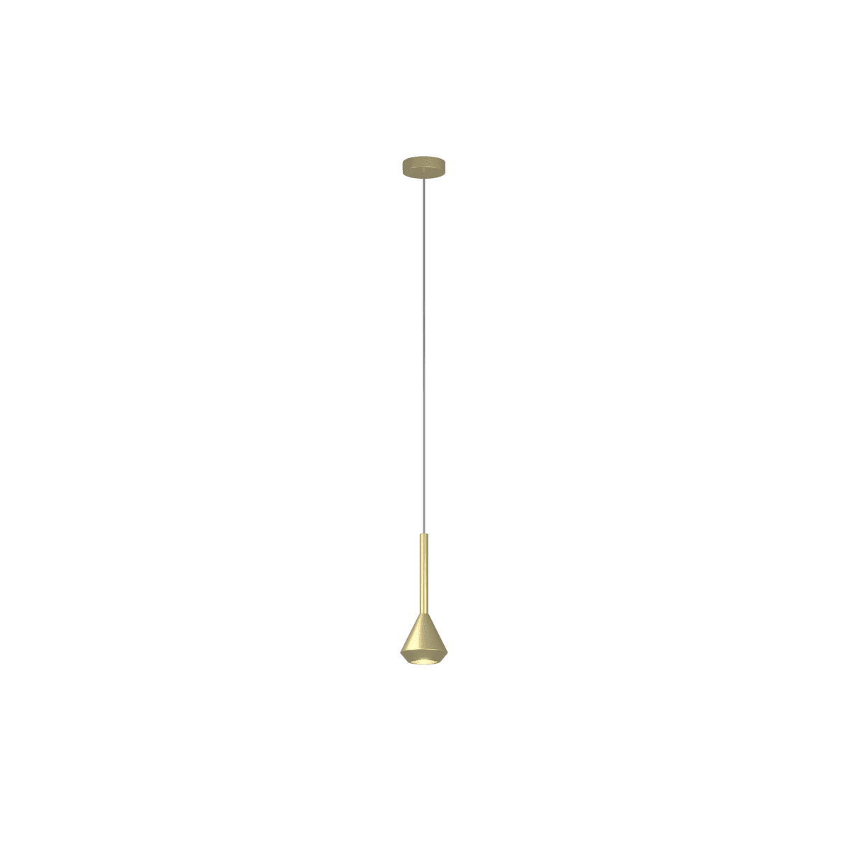 1202OT/S1-OT AYGO SOSP. 1 LUCE OTTONE CON CAVO CM.250 E ROSONE OTTONE