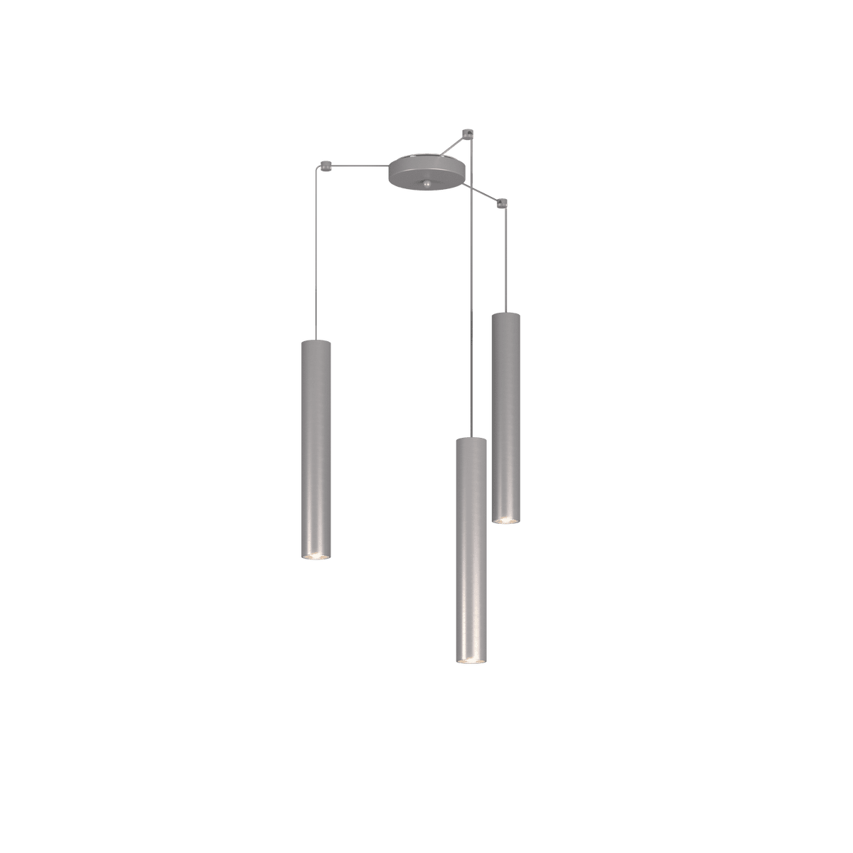 1203AL/S3 S-AL XENA SOSP. 3 LUCI SPOSTABILE ALLUMINIO CON CAVO CM.250