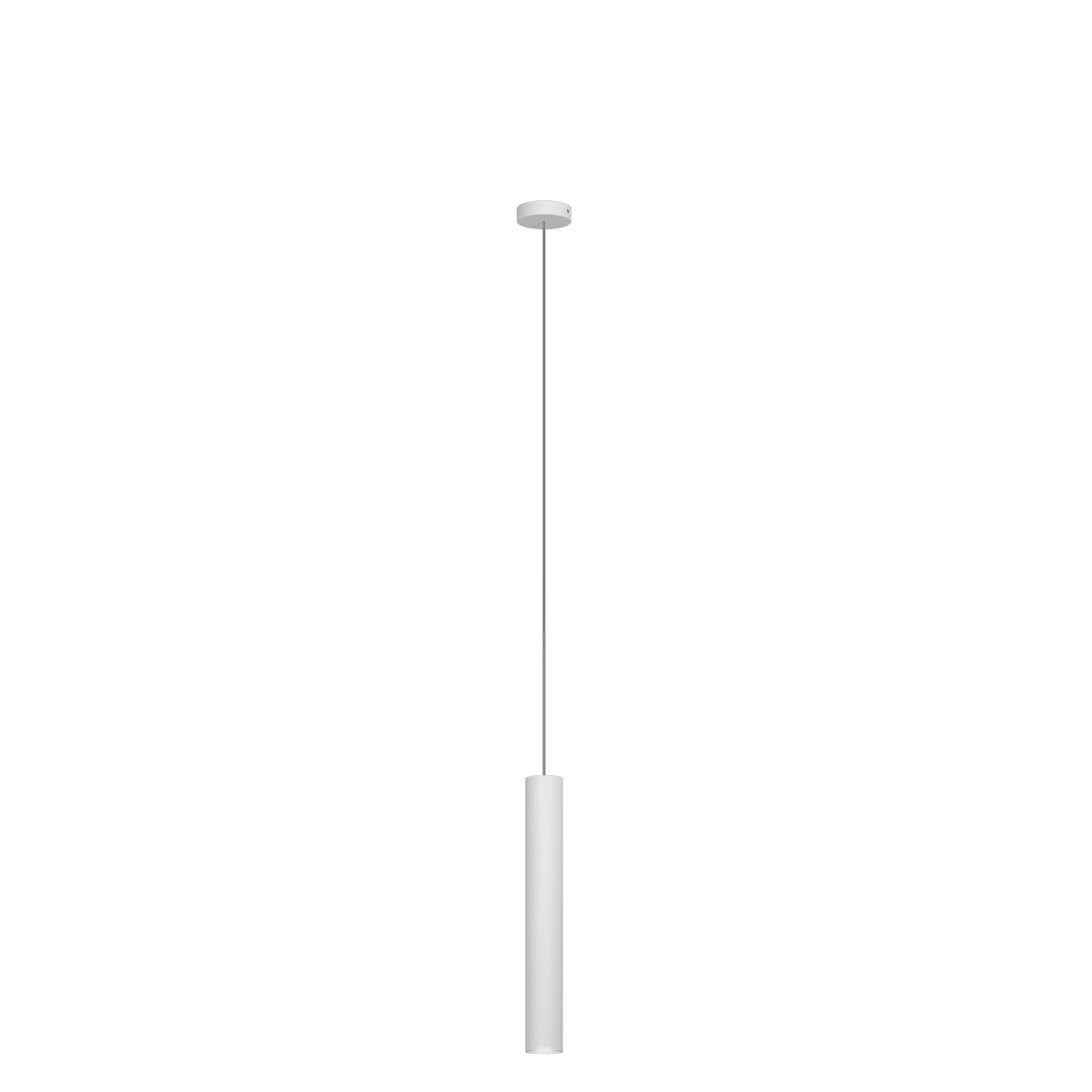 1203BI/S1-BI XENA SOSP. 1 LUCE BIANCO CON CAVO CM.250 E ROSONE BIANCO